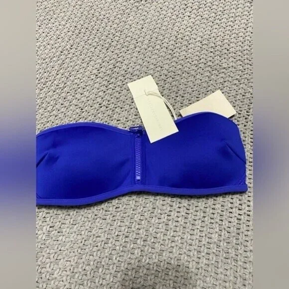 NWT Stella McCartney Neoprene & Mesh Bandeau Bikini Top - Picture 4 of 7